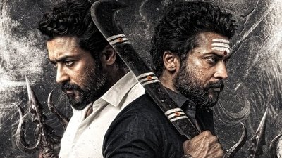Suriya plays dual roles in RJ Balaji's recent release Karuppu.