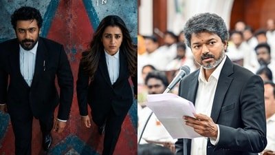 Fans find a Vijay connection in Trisha Krishnan's gratitude post for Karuppu success.