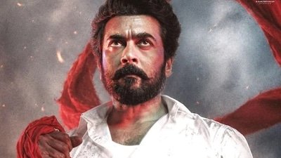 Suriya plays the lead role in RJ Balaji's film Karuppu.