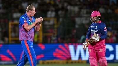 Kyle Jamieson got a warning from BCCI for an aggressive send-off to Vaibhav Sooryavanshi. (ANI Pic Service)