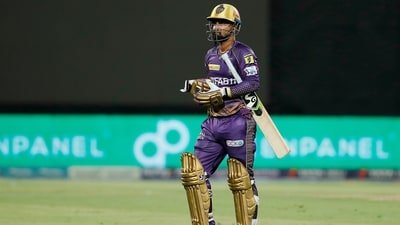 Litton Das for KKR in IPL 2023. (IPL X)