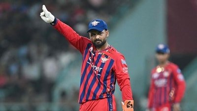 Lucknow Super Giants' captain Rishabh Pant during IPL 2026. (AFP) (HT_PRINT)