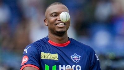 Delhi Capitals' Lungi Ngidi is expected to return vs CSK. (PTI)