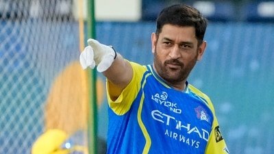 MS Dhoni has yet to play in the IPL this season. (PTI)