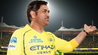 MS Dhoni during CSK's last home game in IPL 2026. (CSK X)