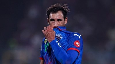 Mitchell Starc claimed three wickets on his return to IPL. (REUTERS)