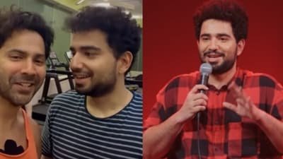 Samay Raina jokes about Varun Dhawan's new song from film Hai Jawani Toh Ishq Hona Hai.