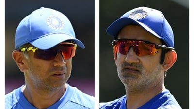 Dravid in disagreement with Gambhir (AFP Images)