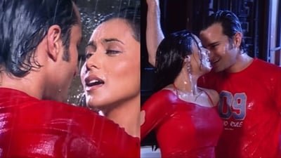 Saif Ali Khan and Rani Mukerji in a still from Hum Tum. Saif Ali Khan and Rani Mukerji in a still from Hum Tum.