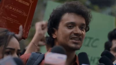 Namashi Chakraborty in a still from Aakhri Sawal.