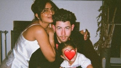 Nick Jonas sares unseen photos with Priyanka Chopra and Malti on Mother's Day.