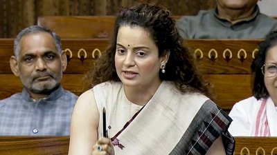 Kangana Ranaut has also spoken in the Lok Sabha during special session on women's reservation bill. (Sansad TV)