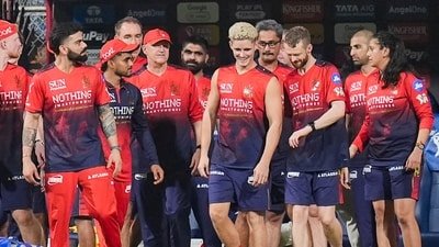 Jacob Bethell won't be a part of the remainder of RCB's title defence, returning to England following a finger injury. (PTI) Jacob Bethell won't be a part of the remainder of RCB's title defence, returning to England following a finger injury. (PTI)