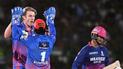 Kyle Jamieson gave Vaibhav Sooryavanshi a send-off. (PTI)