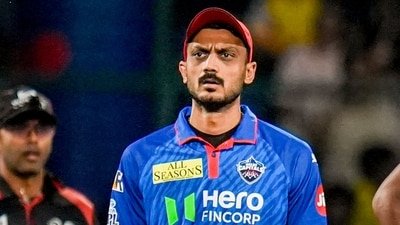 Delhi Capitals' captain Axar Patel during the IPL 2026 match against Chennai Super Kings, in New Delhi, Tuesday, May 5 (PTI)