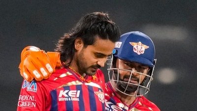 Digvesh Rathi dropped two easy catches. (PTI) Digvesh Rathi dropped two easy catches. (PTI)