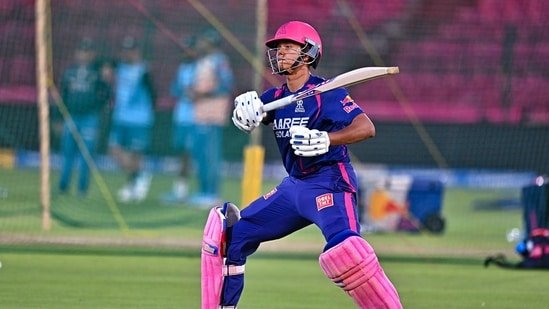 Rajasthan Royals vs Gujarat Titans LIVE Score IPL 2026:  Yashasvi Jaiswal warms up ahead of RR's game vs GT.