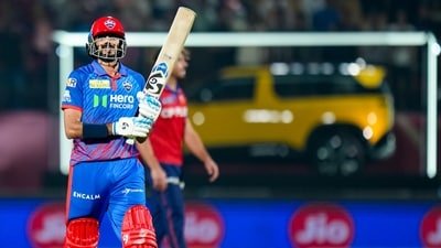 Axar Patel fined for maintaining a slow over rate (PTI) Axar Patel fined for maintaining a slow over rate (PTI)