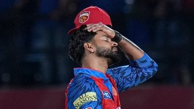 Shreyas Iyer reacts after Punjab Kings fall to a fifth loss in a row. (PTI)