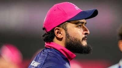 Riyan Parag was frustrated after loss against Delhi Capitals. (PTI)
