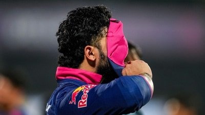 Rajasthan Royals' captain Riyan Parag reacts after Delhi Capitals won the Indian Premier League (IPL) 2026 T20 cricket match, in New Delhi (PTI) Rajasthan Royals' captain Riyan Parag reacts after Delhi Capitals won the Indian Premier League (IPL) 2026 T20 cricket match, in New Delhi (PTI)
