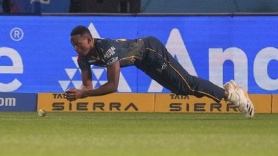 Kagiso Rabada dropped a valuable catch of Rajat Patidar. (PTI)