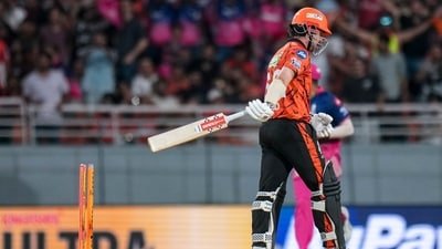 Sunrisers Hyderabad's Travis Head walks off the field after his dismissal during the Indian Premier League (IPL) 2026 T20 Eliminator cricket match (PTI) Sunrisers Hyderabad's Travis Head walks off the field after his dismissal during the Indian Premier League (IPL) 2026 T20 Eliminator cricket match (PTI)