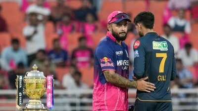 Gujarat Titans captain Shubman Gill was miffed after the toss (PTI)