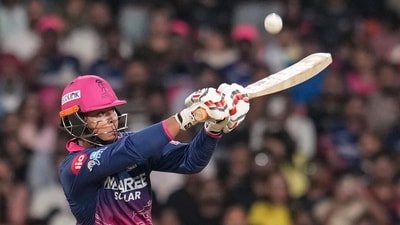 Vaibhav Sooryavanshi scored 96 runs against the Gujarat Titans. (PTI)