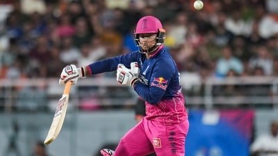 Vaibhav Sooryavanshi agaist the Gujarat Titans in IPL 2026. (PTI) Vaibhav Sooryavanshi agaist the Gujarat Titans in IPL 2026. (PTI)