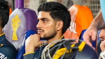 Shubman Gill looks on after GT's defeat in the IPL 2026 final. (PTI) Shubman Gill looks on after GT's defeat in the IPL 2026 final. (PTI)