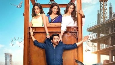 Pati Patni Aur Woh Do stars Ayushmann Khurrana, Sara Ali Khan, Rakul Preet Singh, and Wamiqa Gabbi.