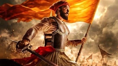 Raja Shivaji box office collection day 8: Riteish Deshmukh in a still from the film.