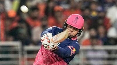 Rajasthan Royals' Vaibhav Sooryavanshi in action against Sunrisers Hyderabad in New Chandigarh on Wednesday. (AP Photo) Rajasthan Royals' Vaibhav Sooryavanshi in action against Sunrisers Hyderabad in New Chandigarh on Wednesday. (AP Photo)