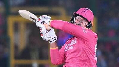 Rajasthan Royals' Vaibhav Sooryavanshi in action during IPL 2026. (AP)