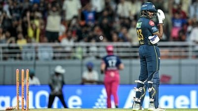 Sai Sudharsan got dismissed hit-wicket twice in back-to-back matches. (AFP)