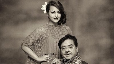 Shatrughan Sinha with daughter Sonakshi Sinha. Shatrughan Sinha with daughter Sonakshi Sinha.