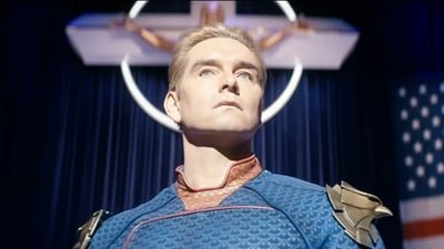 Antony Starr as Homelander in The Boys season 5.