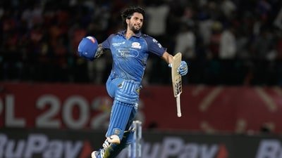 Tilak Varma played a match-winning knock against Punjab Kings. (AP Photo)
