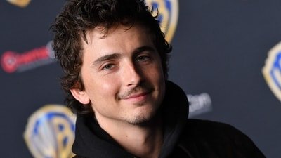 Chalamet was presented with the Chipotle Celebrity Card courtside at Madison Square Garden during an NBA Eastern Conference Finals game. (AFP) Chalamet was presented with the Chipotle Celebrity Card courtside at Madison Square Garden during an NBA Eastern Conference Finals game. (AFP)