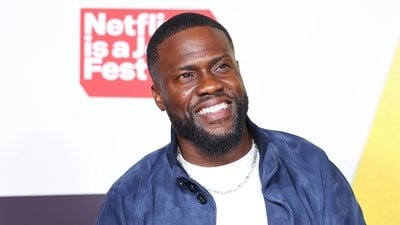 Kevin Hart invites roasters to bring their best for his Netflix roast special, declaring he's ready and not scared. (Photo by Leon Bennett / Getty Images via AFP) (Getty Images via AFP) Kevin Hart invites roasters to bring their best for his Netflix roast special, declaring he's ready and not scared. (Photo by Leon Bennett / Getty Images via AFP) (Getty Images via AFP)