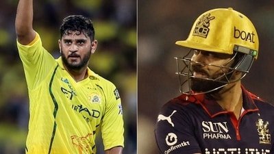 Virat Kohli was seen watching Urvil Patel's knock (PTI)