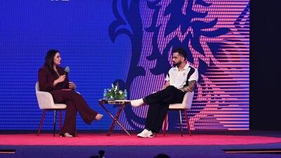 Virat Kohli at RCB Innovation Lab Indian Sports Summit powered by Leaders in Bengaluru (RCB) Virat Kohli at RCB Innovation Lab Indian Sports Summit powered by Leaders in Bengaluru (RCB)