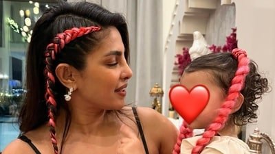 Malti Marie gives handmade gifts to mom Priyanka Chopra on Mother's Day.