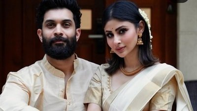 Mouni Roy and husband Suraj Nambiar unfollowed each other on Instagram, sparking rumours of divorce.