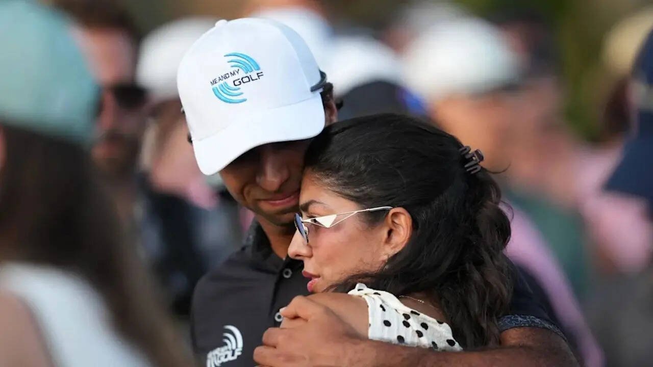 Aaron Rai and  his wife, Gaurika Bishnoi
