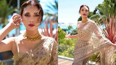 Aditi Rao Hydari wins hearts with elegant saree photos; says, ‘Wearing a saree… the traditional way. Revolutionary, I know’