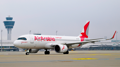 Air Arabia (File Photo) Passenger held after opening emergency exit on moving flight at Chennai airport