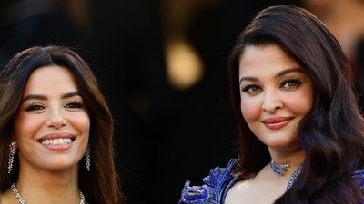 Eva Longoria poses with Aishwarya Rai at Cannes 2026. Eva Longoria poses with Aishwarya Rai at Cannes 2026.