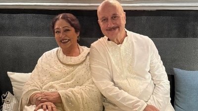 Anupam Kher and Kirron Kher.